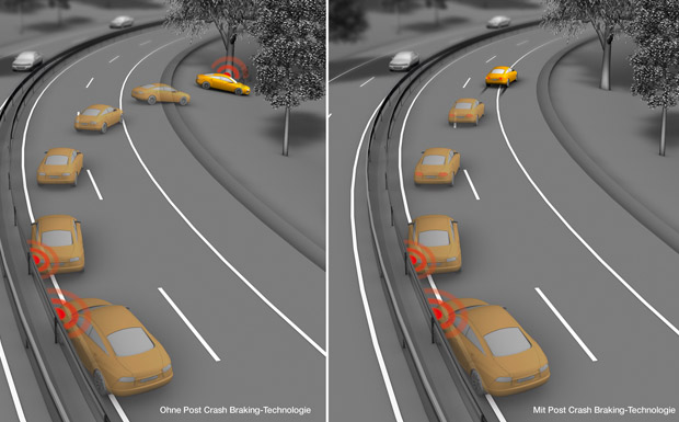 Continental Post Crash Braking-Technologie